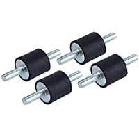 Aislador de vibración de goma monta M6 20 x 20- compresor de aire bomba anti vibración montaje amortiguador de choque